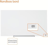 Glasbord Nobo Impression Pro 126x71cm briljant wit-3