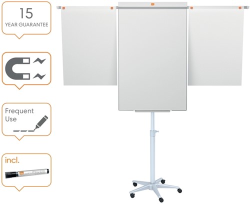 Flipover mobiele Nobo met uitschuifbaar armen-3