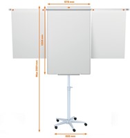 Flipover mobiele Nobo met uitschuifbaar armen-2