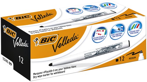 Whiteboardmarker Bic Velleda 1741 rond medium zwart-5