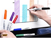 Whiteboardmarker Bic Velleda 1741 rond medium zwart-2