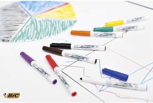 Whiteboardmarker Bic Velleda 1741 rond medium rood-6