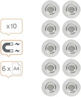 Glasbordmagneet Nobo extra sterk 32mm 10 stuks-1