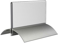 Tafelnaambord Europel 52x100mm acryl aluminium 2 stuks-1