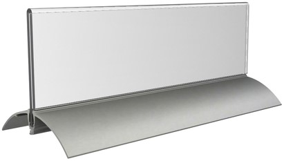Tafelnaambord Europel 2 61x210mm acryl aluminium-1