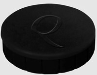 Magneet Quantore 32mm 800gram zwart 10 stuks