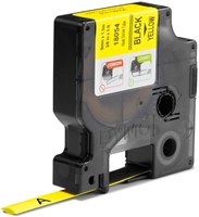 Labeltape Dymo Rhino industrieel krimpkous 9mm zwart op geel-2