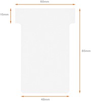 T-kaart Nobo nr.2 48mm wit 100 stuks-3