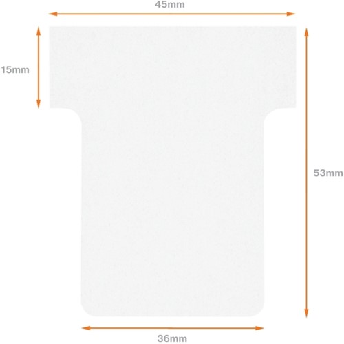 T-kaart Nobo nr 1.5 36mm wit 100 stuks-3
