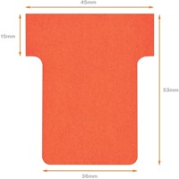 T-kaart  Nobo nr 1.5 36mm rood 100 stuks-3