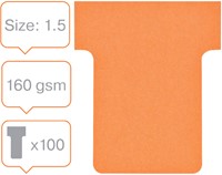 T-kaart Nobo nr 1.5 36mm oranje 100 stuks-2