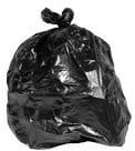 AFVALZAK 62X70CM ZWART HDPE 81670 DOOS 40 ROL A 25ST.