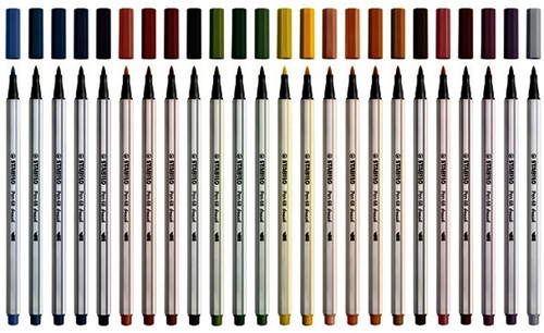 Brushstift STABILO Pen 568/36 smaragdgroen-2