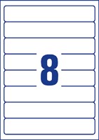 Rugetiket Avery smal 34x192mm zelfklevend wit-2