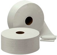 Toiletpapier Cleaninq T1 jumbo groot 2-laags 6x380m wit