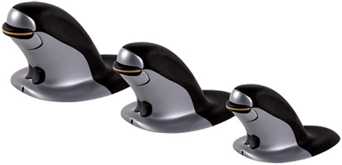 Ergonomische muis Fellowes Penguin draadloos large-1