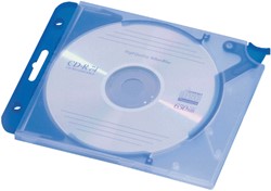 Cd opbergmap Quickflip compleet blauw 5 stuks