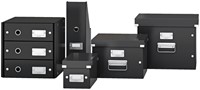 Tijdschriftencassette Leitz WOW click & store gerecycled karton zwart-2