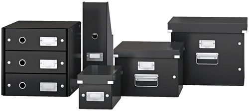 Tijdschriftencassette Leitz WOW click & store gerecycled karton zwart-2