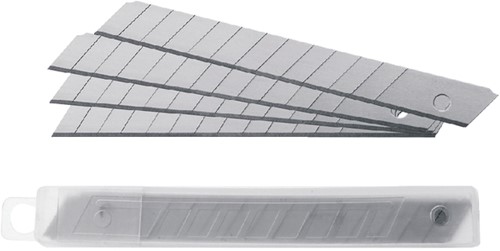 Snijmes Westcott Office 9mm met schuifsluiting blauw-3