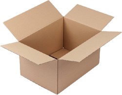 Amerikaanse vouwdoos CleverPack 430x305x250mm B-golf bruin 30 stuks