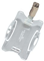 Veiligheidspashouder Durable 8118 open met clip 54x85mm-1