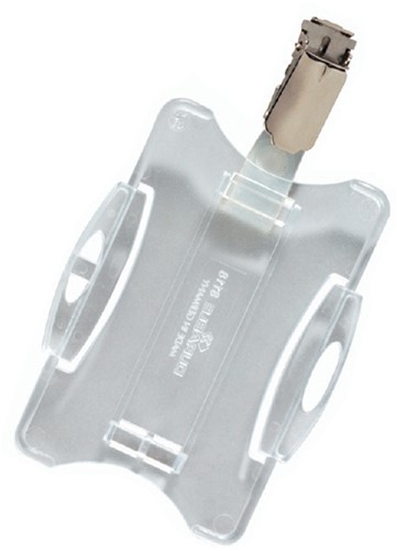 Veiligheidspashouder Durable 8118 open met clip 54x85mm-1