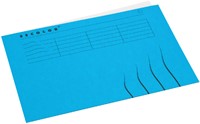 Vouwmap Secolor A4 100% gerecycled karton 250gr blauw