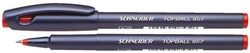 ROLLERPEN SCHNEIDER 857 0.6MM ROOD