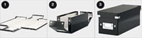 Ladenkast Leitz Click & Store WOW 3 laden gerecycled karton zwart-3