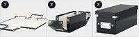 Tijdschriftencassette Leitz WOW click & store gerecycled karton zwart-3