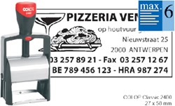Tekststempel Colop 2400 personaliseerbaar 6regels 58x27mm