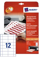 BADGE AVERY L4726-20 40X75MM 240ST PERF