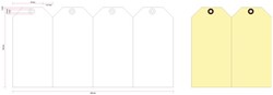 LABEL HF2 NR8 70X140MM KARTON 200GR CHAMOIS