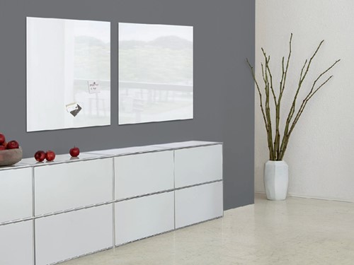 Glasbord Sigel magnetisch 1000x1000x18mm wit-2