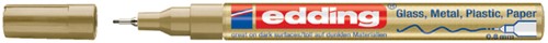Paintmarker edding 780 op oliebasis 0.8mm goud en zilver blister à 2st-1