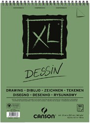 Tekenblok Canson XL Dessin A4 160gram spiraal 50 vel