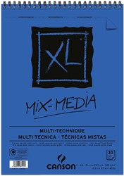 Aquarelblok Canson  XL Mix Media  A4 300gr 30vel spiraal 30 vel