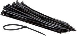 Kabelbinders IEZZY nylon 4.8x300mm D 81mm zwart 100 stuks