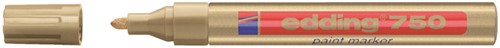 Paintmarker edding 750 op oliebasis 2-4mm goud
