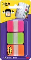 Indextabs Post-it 686GOT 25.4x38mm strong roze en groen 36 tabs