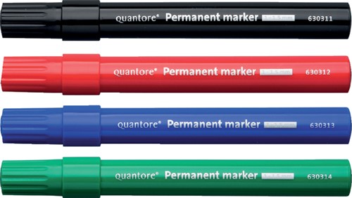 Permanent marker Quantore rond 1-1.5mm assorti 4 stuks-3