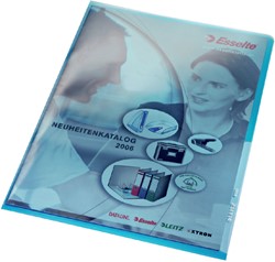 Insteekmap L-model Leitz Premium lasnaad copy safe 0.15mm PVC A4 blauw 100 stuks
