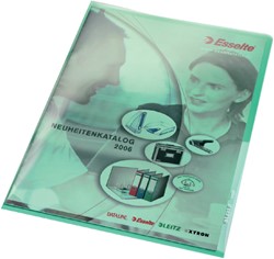 Insteekmap L-model Leitz Premium copy safe 0.15mm PVC A4 groen 100 stuks