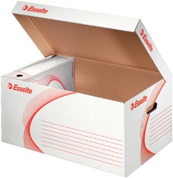 Archief- en transportdoos met deksel Esselte 365x250x550mm wit