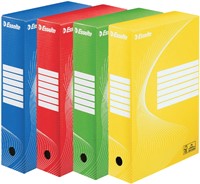 Archiefdoos Esselte Boxycolor 80mm 352x250mm geel-3