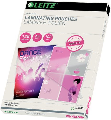 Lamineerhoes Leitz iLAM A4 2x125micron EVA 100 stuks