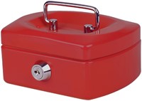 Geldkist Pavo met muntgleuf 125x95x60mm rood-2
