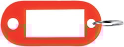 Sleutellabel Pavo kunststof rood 100 stuks