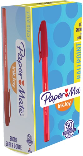 Balpen Paper Mate Inkjoy 100 medium rood-1